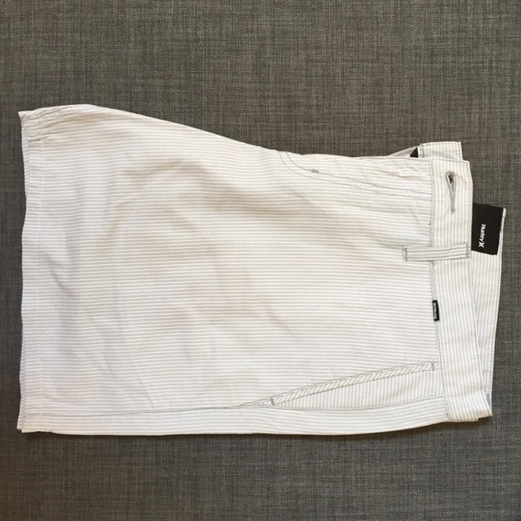 Hurley Men's Shorts - Stripes Grey/White - 30