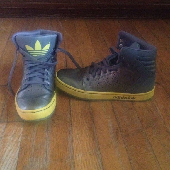 Adidas Slate Grey/Yellow Sneakers