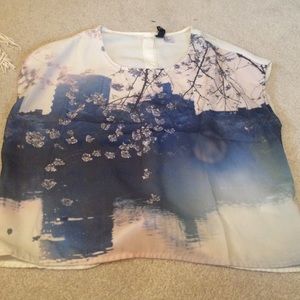 H&M floral crop top