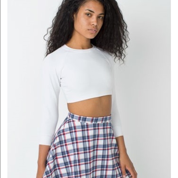 Long sleeve ponte crop raglan sleeve - Picture 1 of 2