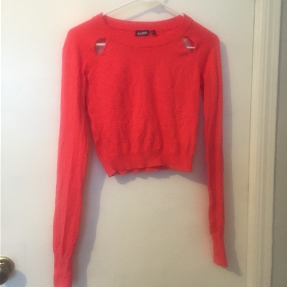 Sweater with slits