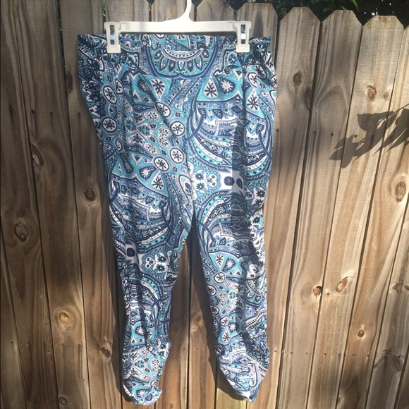 Blue harem pants