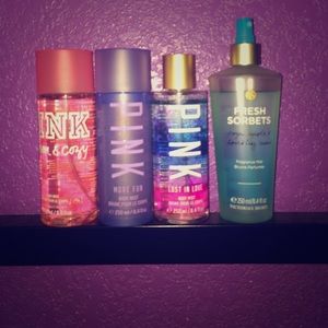 PINK ones used twice but the VS used 6 times