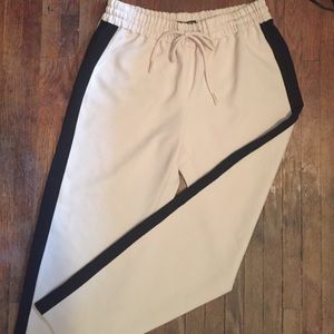 Cream colored jogger pants