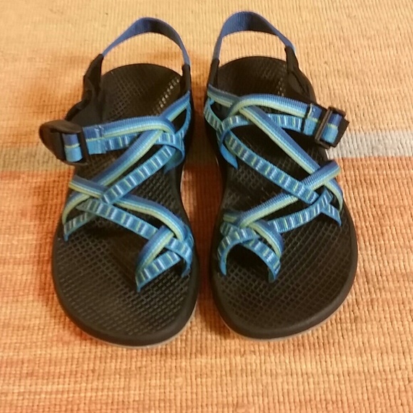 Chaco Shoes - Blue and green Chacos