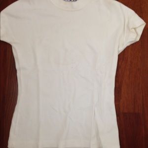 White Kikit cap sleeve cotton top. Size small