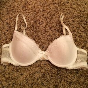 aerie White Lace trim Bra