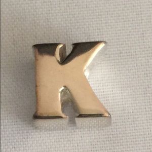 Reflections Sterling Silver Letter Initial K Charm