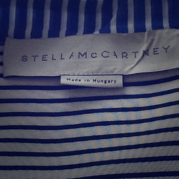 Stella McCartney striped silk blouse.