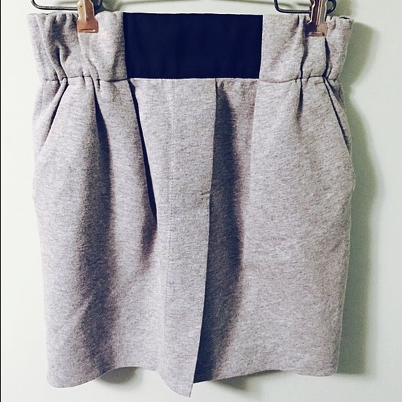 Zara Gray High-waisted Skirt
