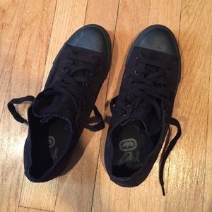 Black sneakers