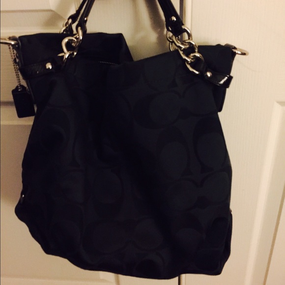 Large black Coach Shoulder bag