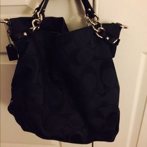 Large black Coach Shoulder bag