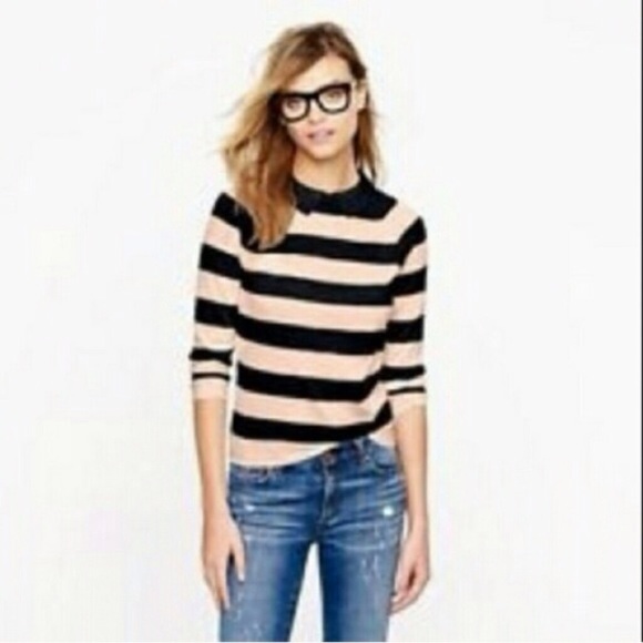 J. Crew Sweaters - ⌛️LAST CHANCE⌛️J.Crew pink and navy merino sweater