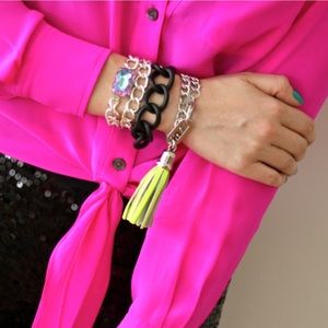 HRH collection the electric pop tassel bracelet