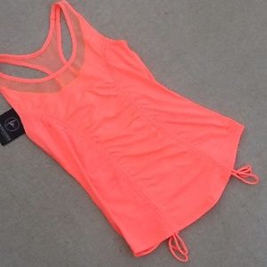 90 degree reflex coral xs workout tank top NWT