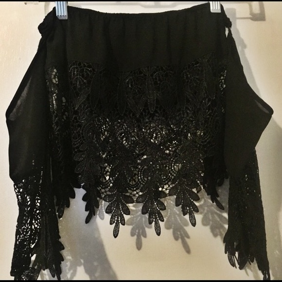 Off the shoulder lace top