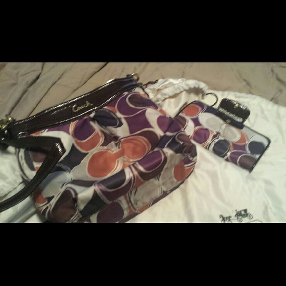 Coach bag and matching wallet