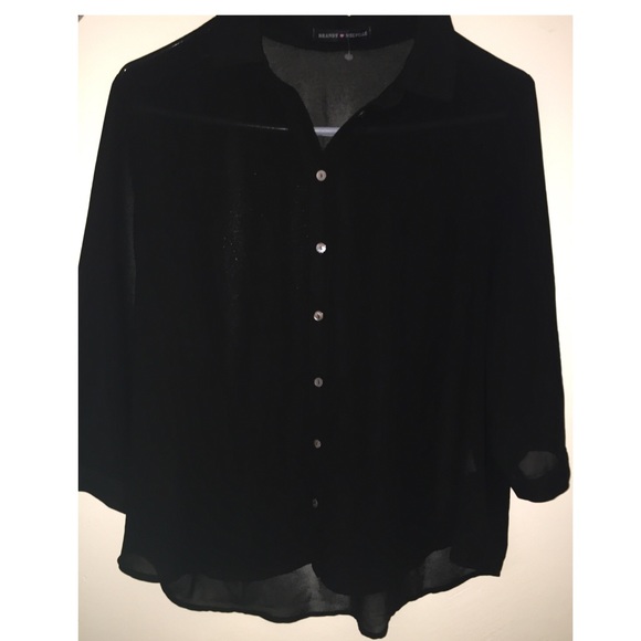 🌸Brandy Melville black button down🌸NWOT - Picture 2 of 2