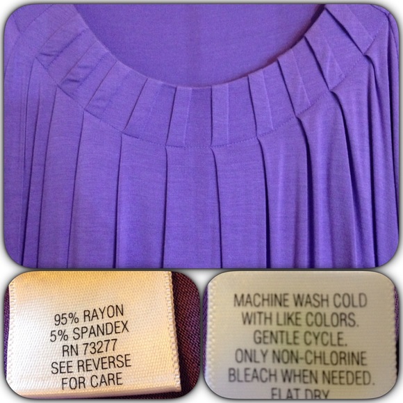 SOLD‼️ Lilac Pleated Top - Picture 3 of 4