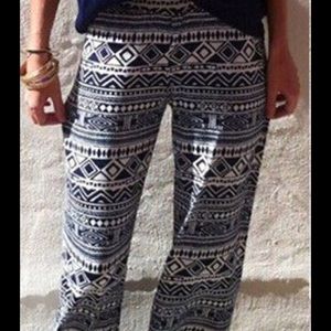 Fashion Palazzo pants- Aztec