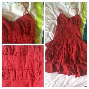 Cute red country dress