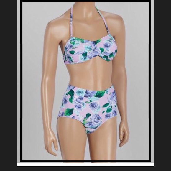 Brand New Marina West Lilac Rose High Waist Bikini