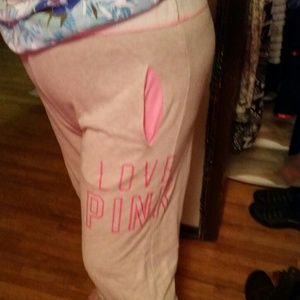 PINK pink and grey sweats