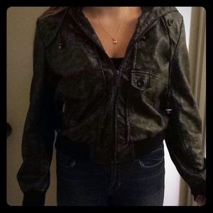 Leather Like Jacket Black