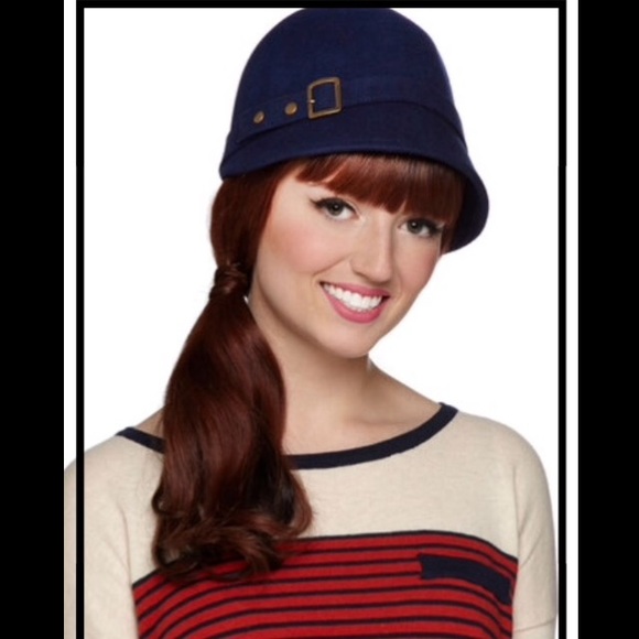 Brand New ModCloth "Countryside Stroll" Navy Hat