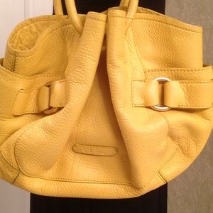 Yellow leather Cole Haan bag