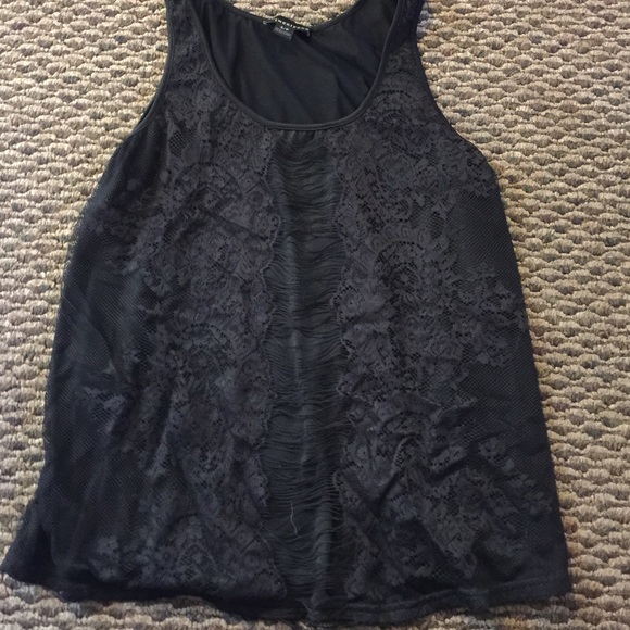 SOLD Black laced top