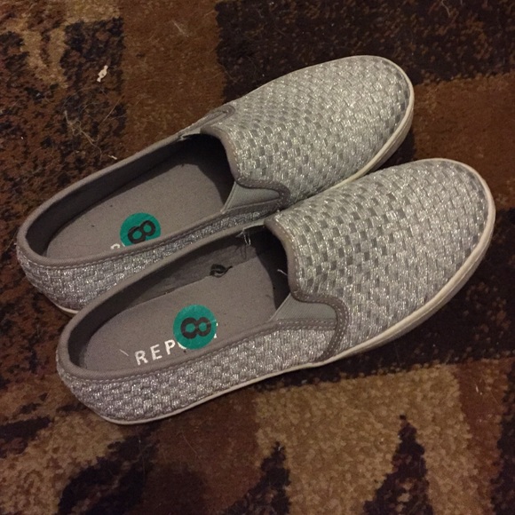 👟Silver slip-on