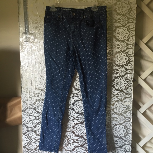 Merona Polka Dotted Denim Skinny Jeans