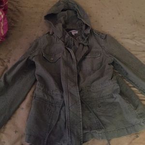 Cute green army styled jacket!
