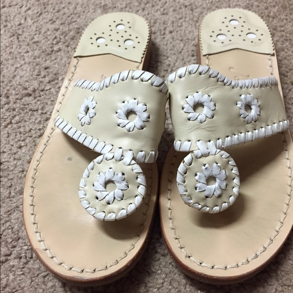 Jack Rogers! White and bone color.
