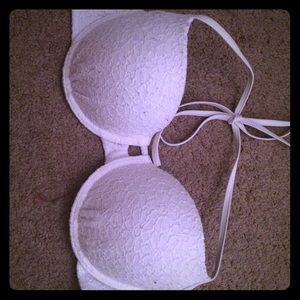 Lace bikini top