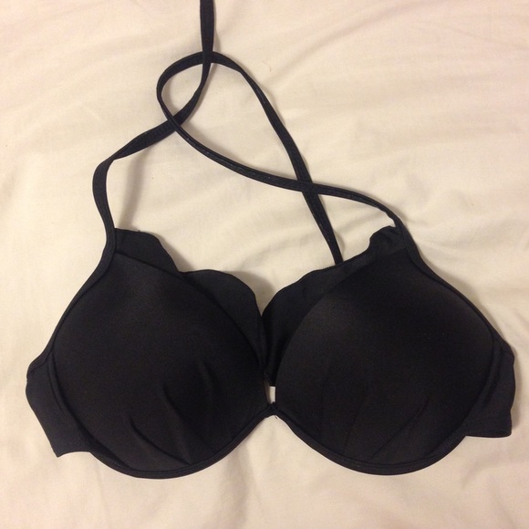 Black Push Up Bikini Top Small