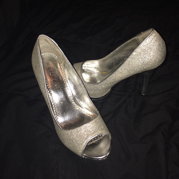 Rampage Shoes - Rampage sparkly silver heels