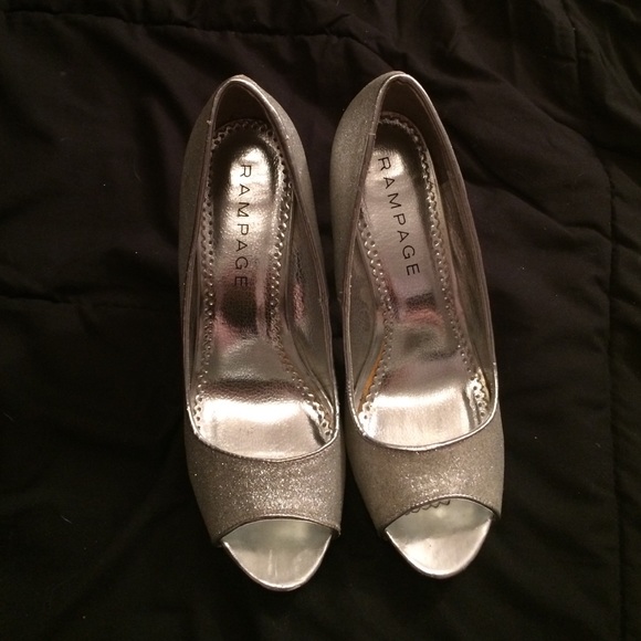 Rampage sparkly silver heels - Picture 3 of 4