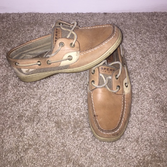 Brown Sperry top sider boat shoes
