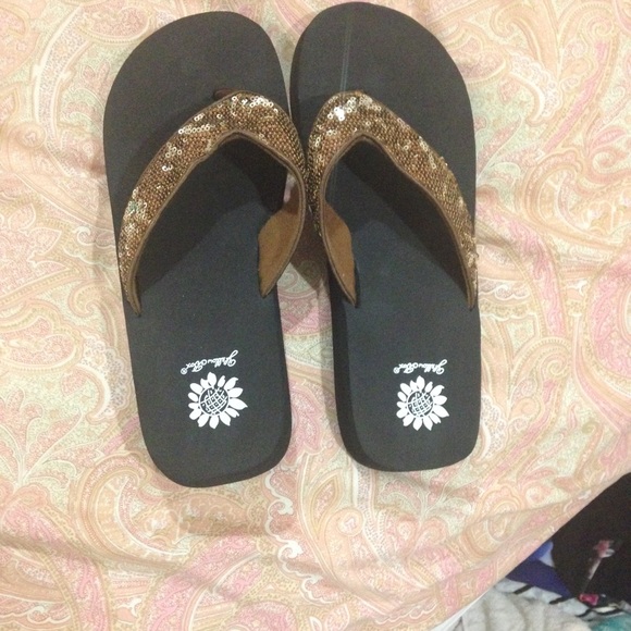 Yellow Box Flip Flops