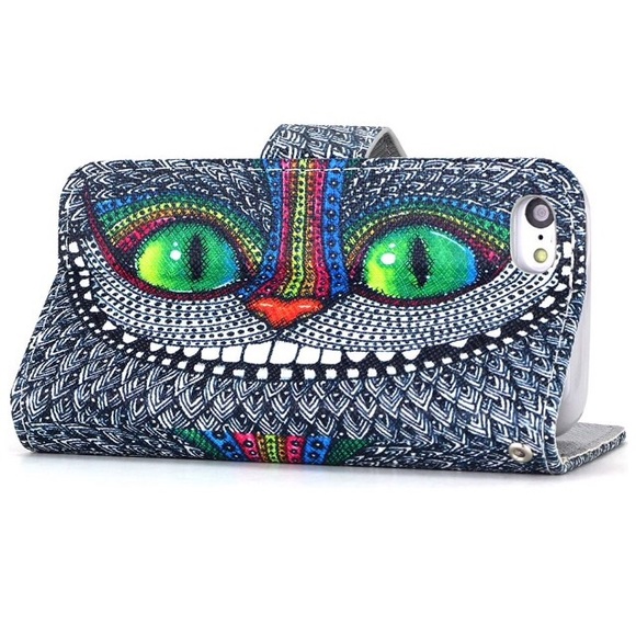 iPhone 5c Cat Wallet Case
