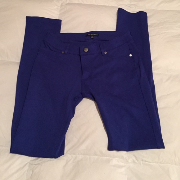 Cobalt Blue Stretchy Pants.