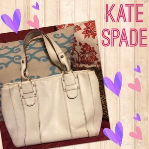 Kate Spade white shoulder bag