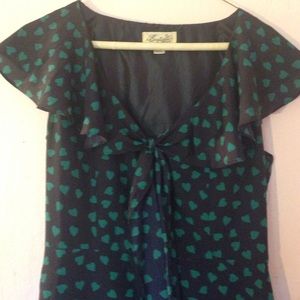 Heart Dress w/ ruffle accents