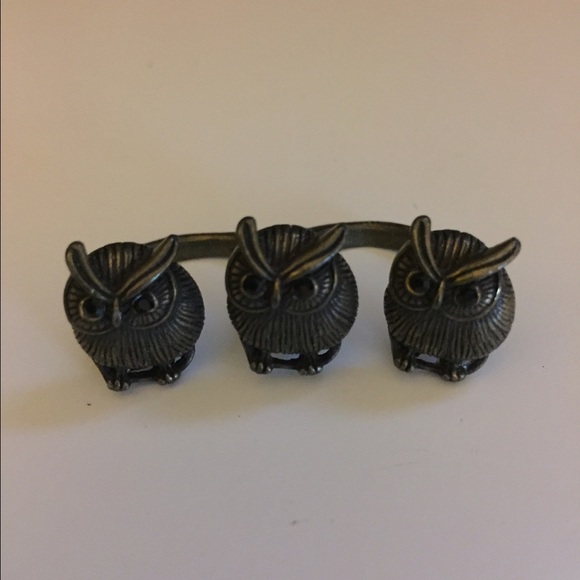 Three Owl ring