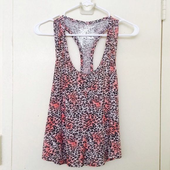 pink cheetah print tank top - Picture 1 of 1