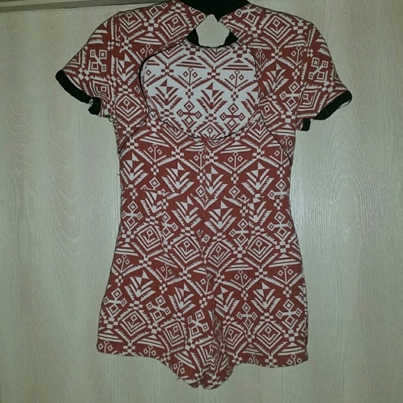 *labor day sale* BACKLESS AZTEC PRINT ROMPER