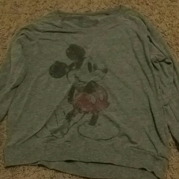 Youth medium gray mickey mouse shirt